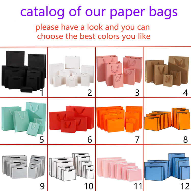 Wholesale White Kraft Logo Bags