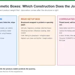 Custom cosmetic boxes compared: folding carton, rigid setup box and corrugated mailer constructions