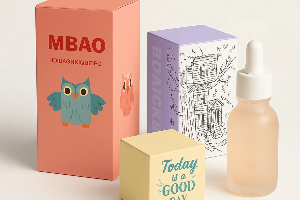 Luxury custom rigid cosmetic packaging boxes for skincare and beauty sets