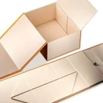Rigid cosmetic box with fitted insert holding a skincare jar