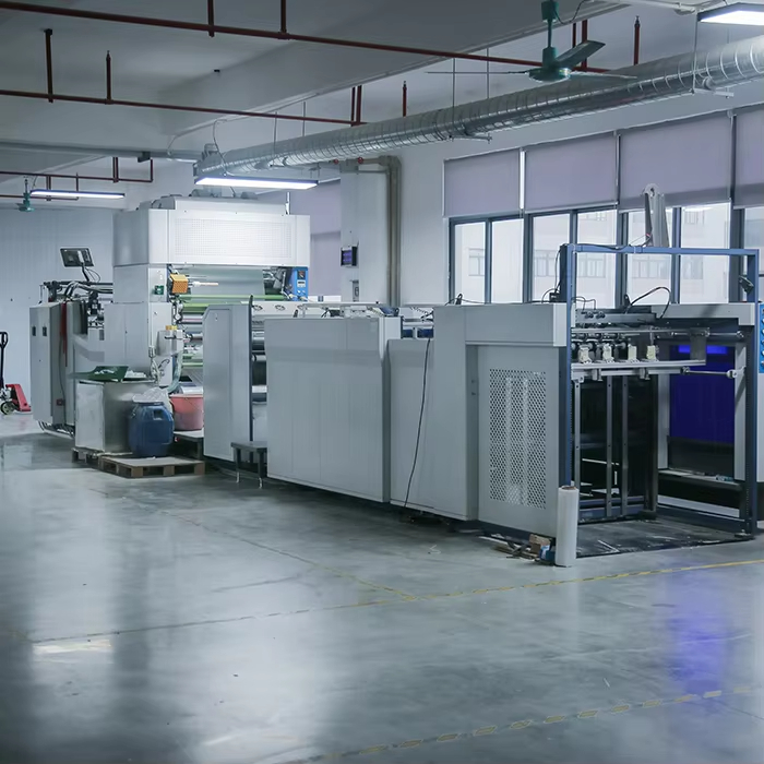 Factory laminating and coating line