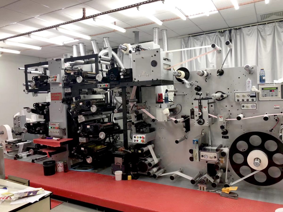 Flexographic printing press