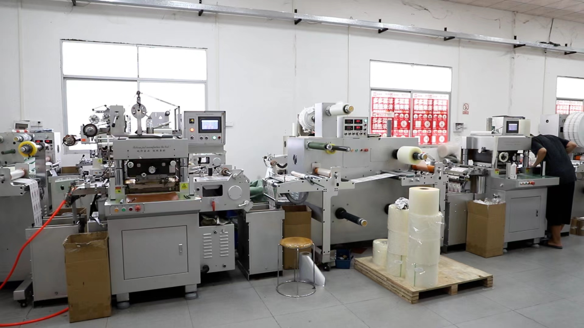 Automatic label production machines