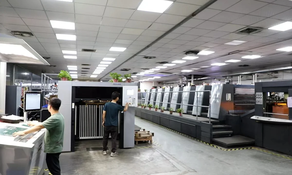 Offset printing floor at our Guangzhou factory