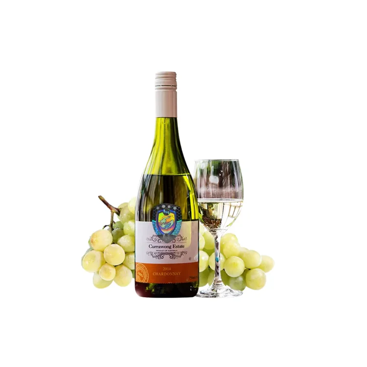 Holographic foil security label on a wine bottle showing premium brand protection